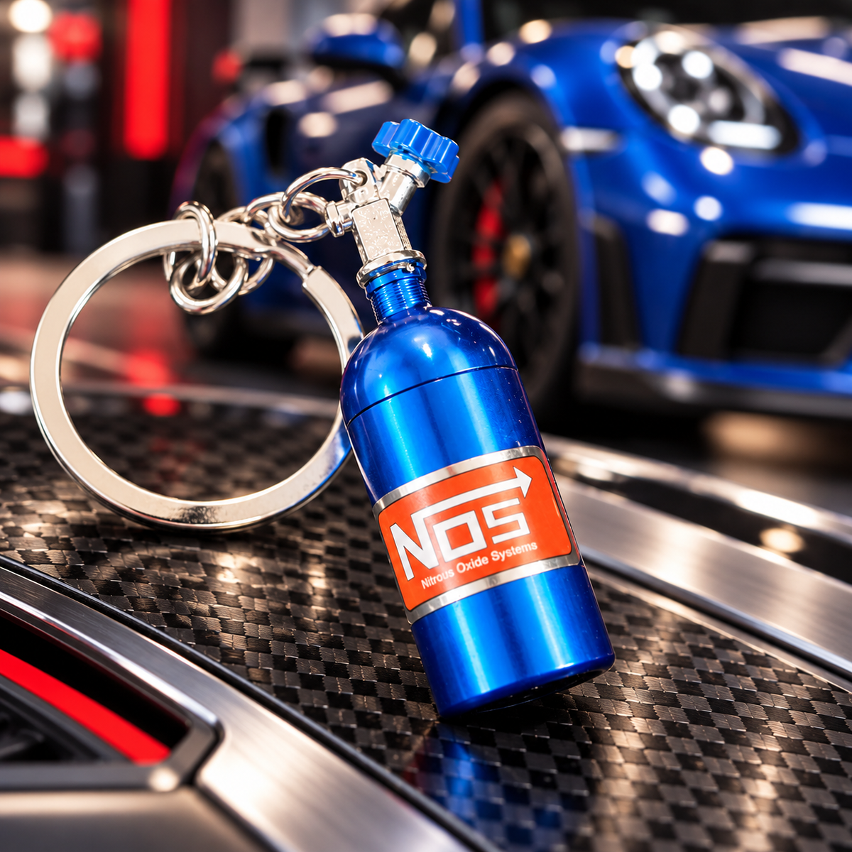 Nos Nitrogen Bottle Keychain