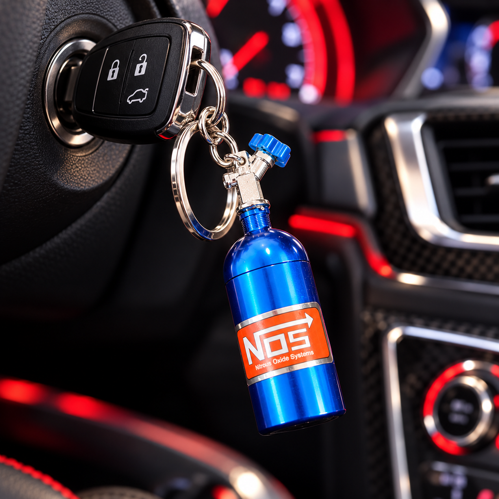 Nos Nitrogen Bottle Keychain